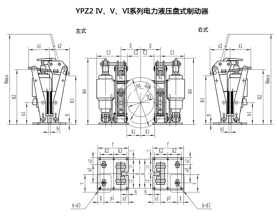 YPZ2系列电力液压盘式制动器介绍